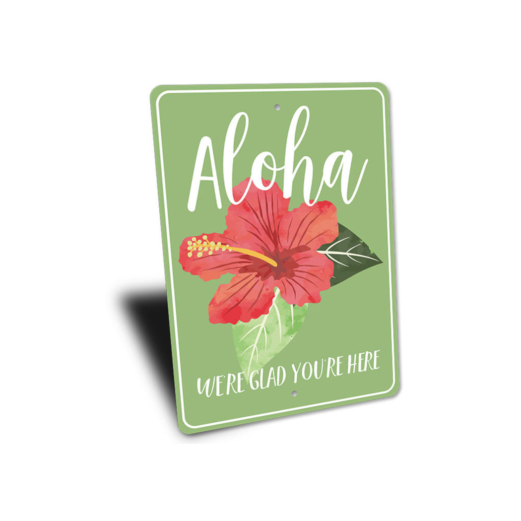 Aloha Flower Sign
