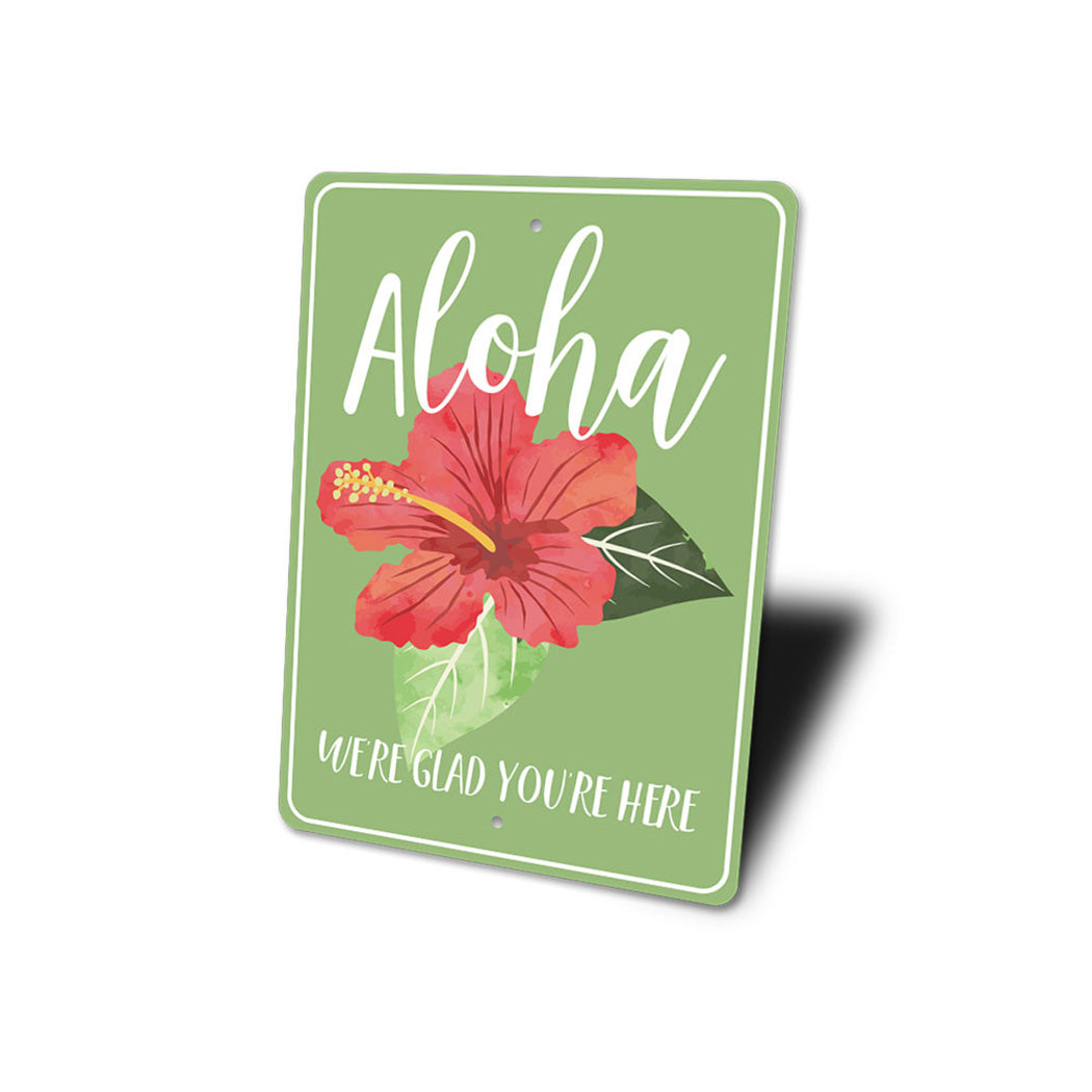 Aloha Flower Sign