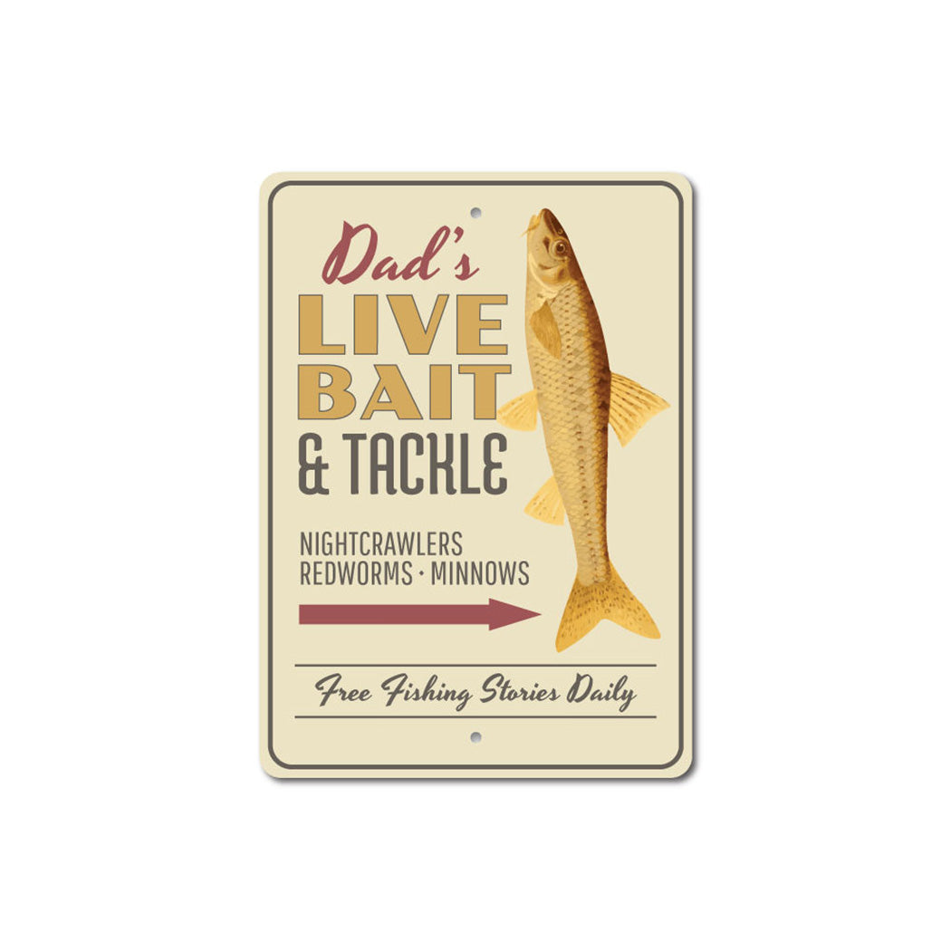 Bait and Tackle Metal Sign
