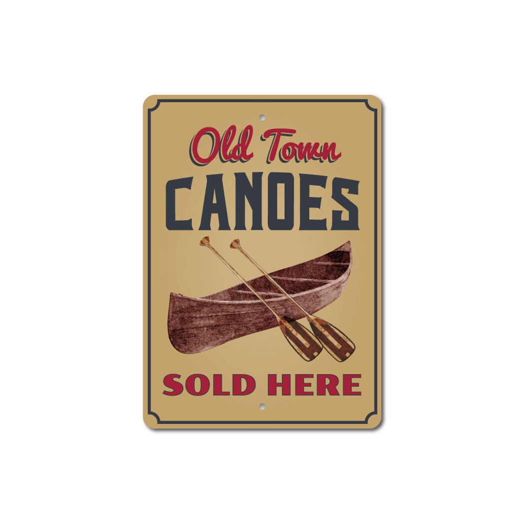 Old Town Canoes Sign
