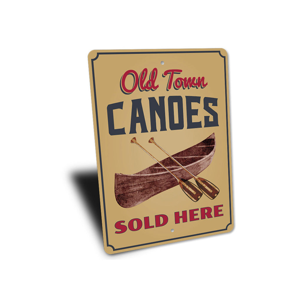 Old Town Canoes Sign