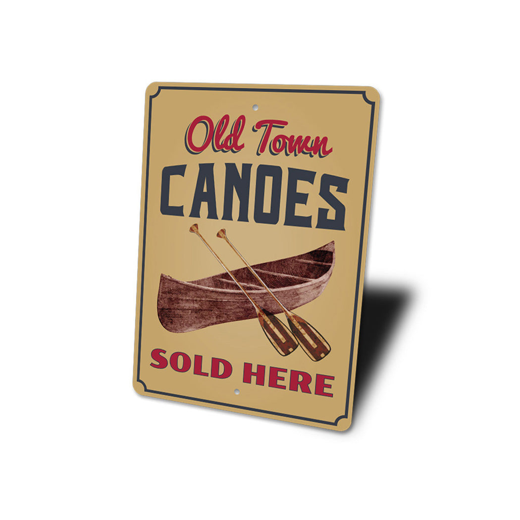 Old Town Canoes Sign