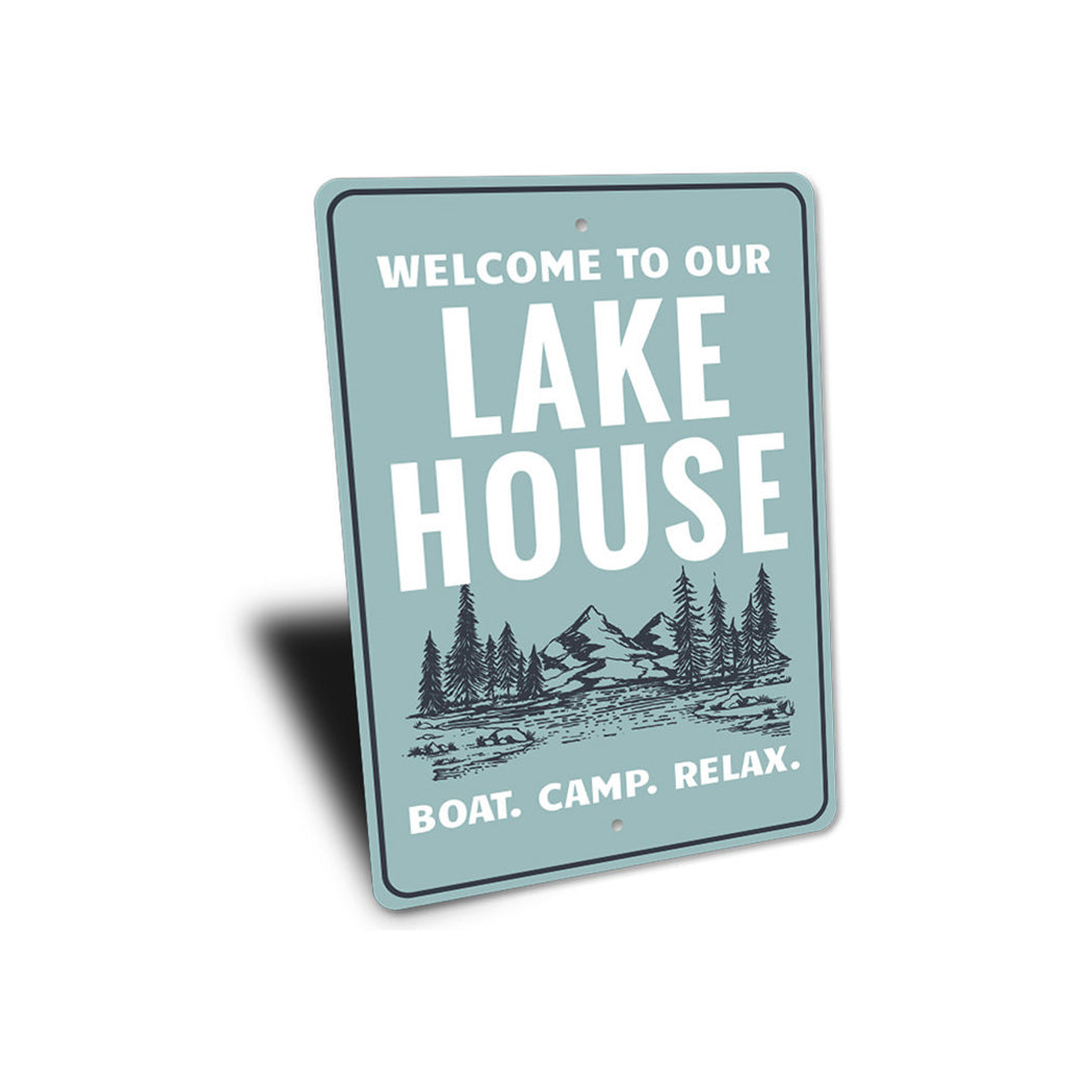 Lake Scene Sign