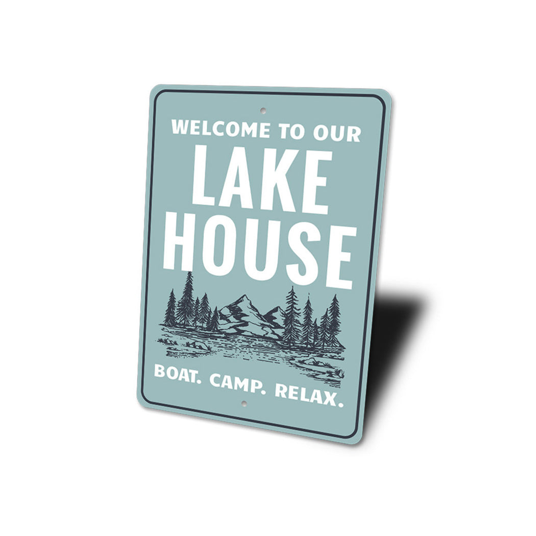 Lake Scene Sign