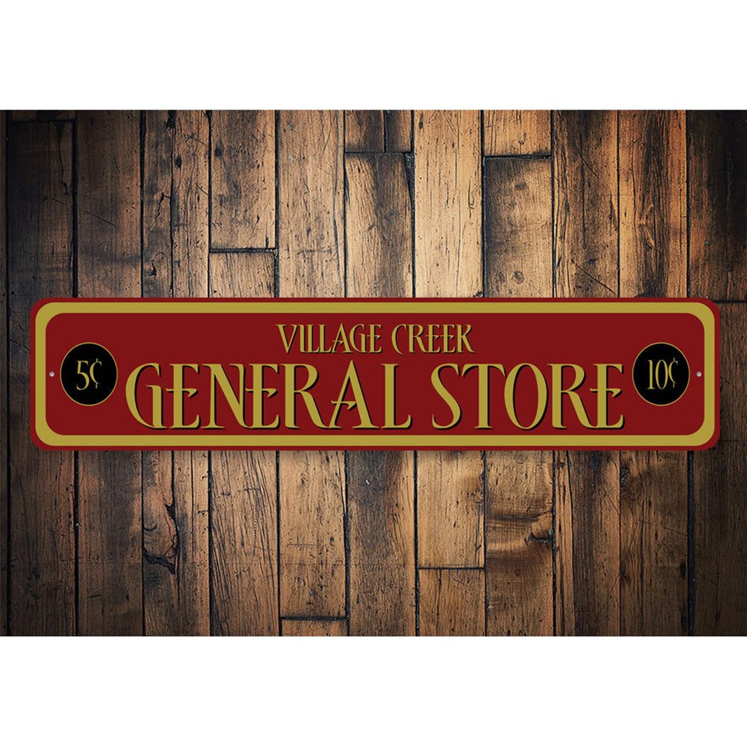 Personalized General Store Sign