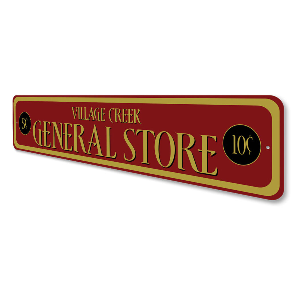 Personalized General Store Sign