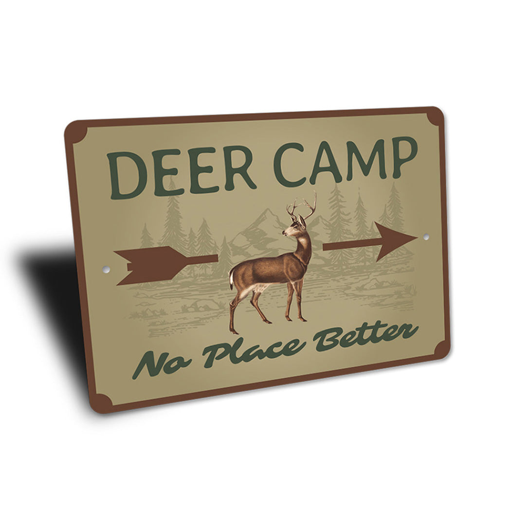 Deer Camp Arrow Sign
