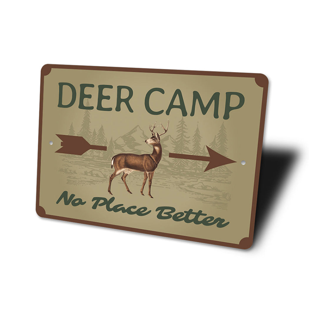 Deer Camp Arrow Sign