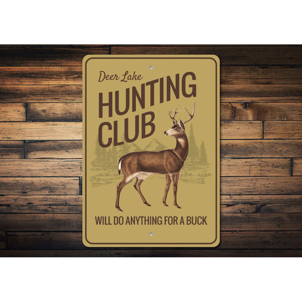 Hunting Club Sign