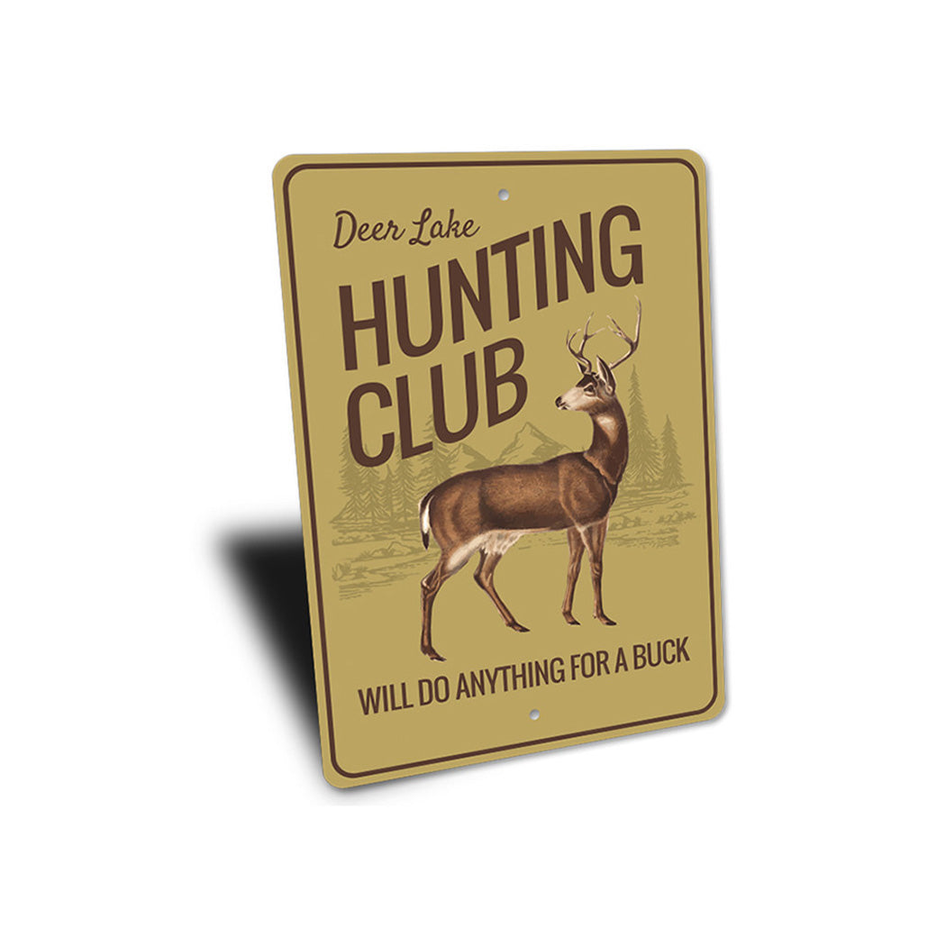 Hunting Club Sign