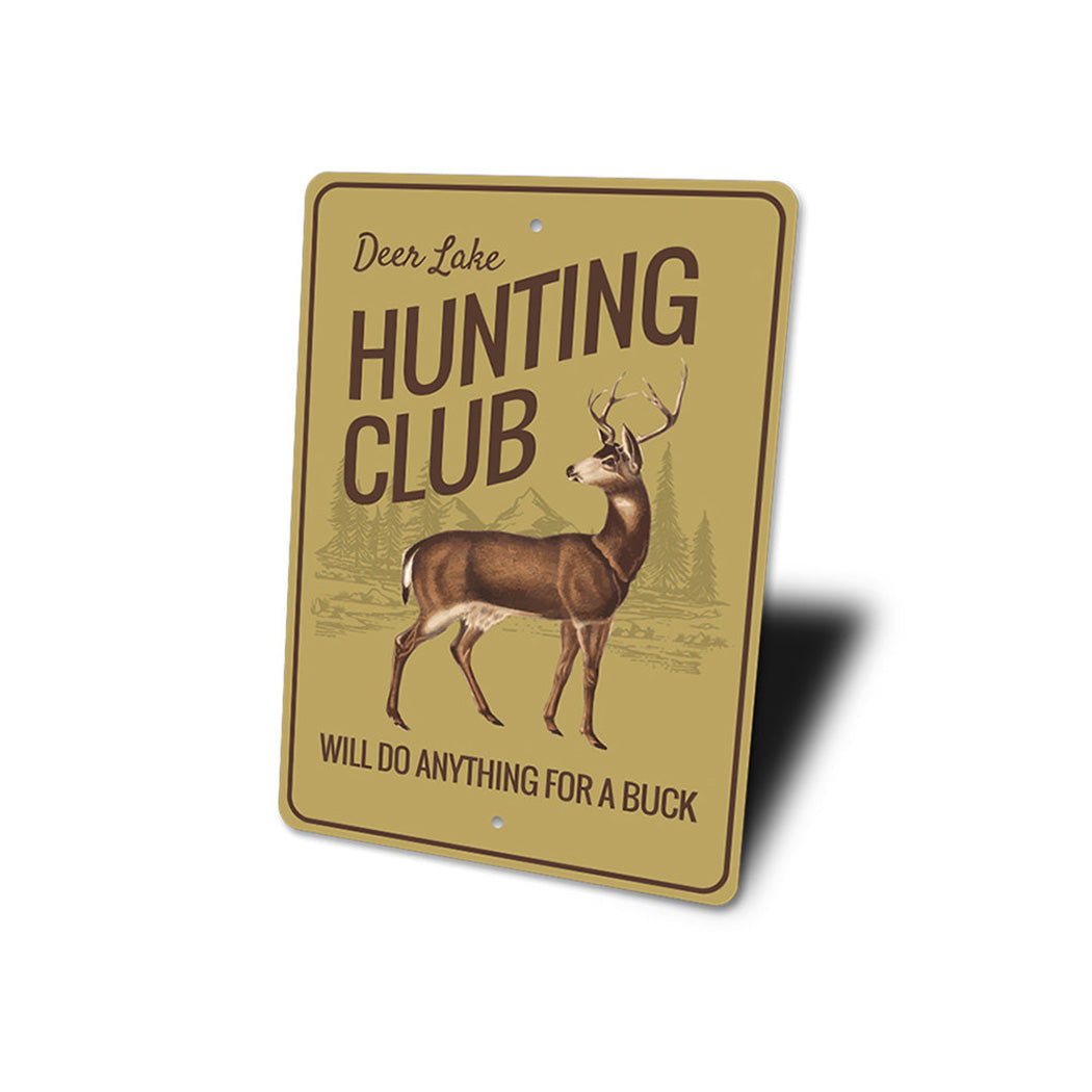 Hunting Club Sign