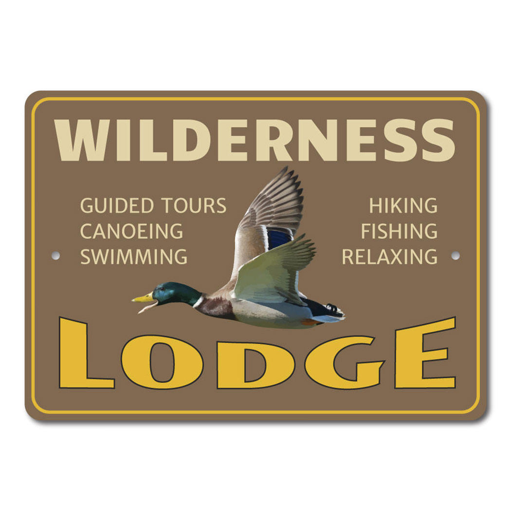 Wilderness Lodge Metal Sign