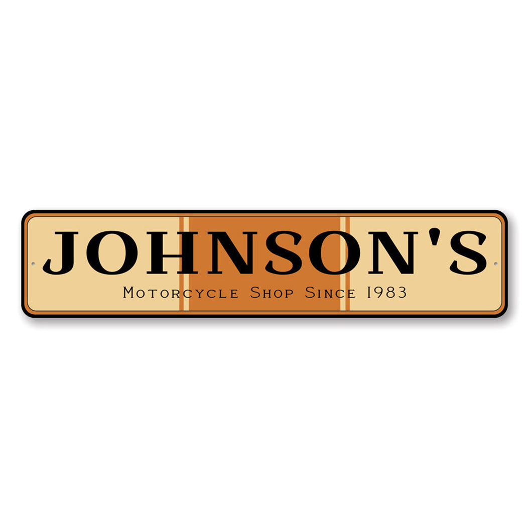 Custom Motorcycle Shop Sign