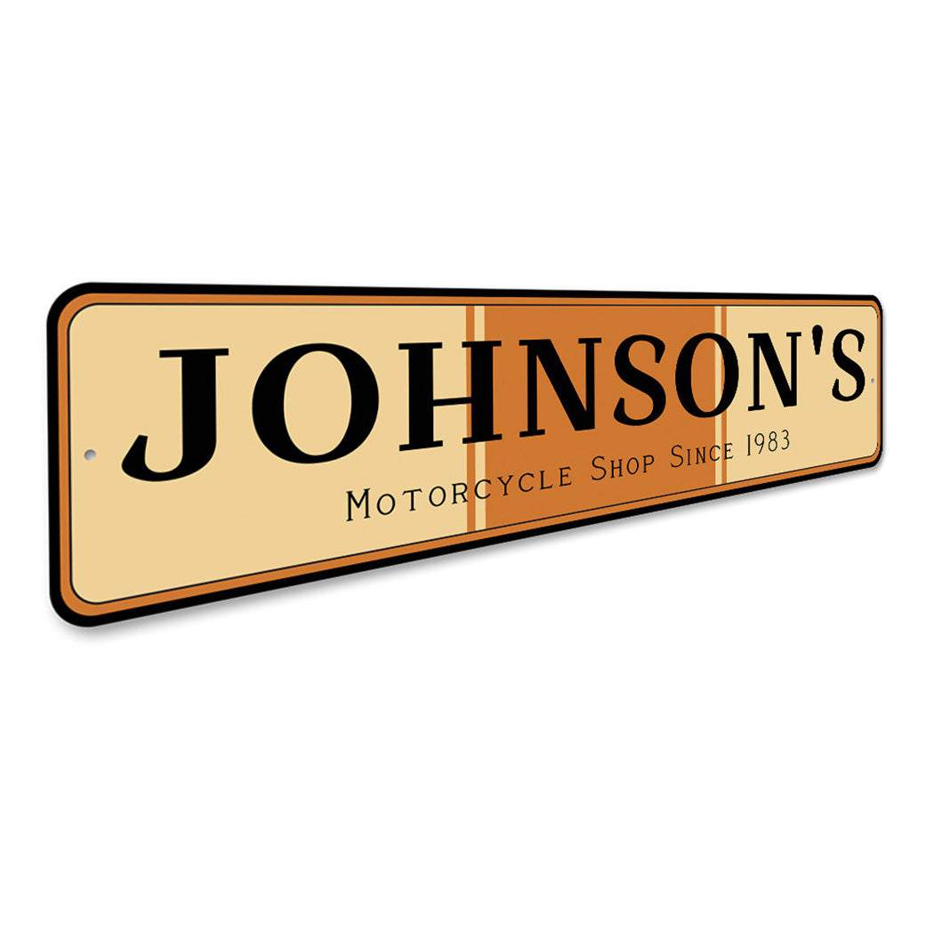 Custom Motorcycle Shop Sign