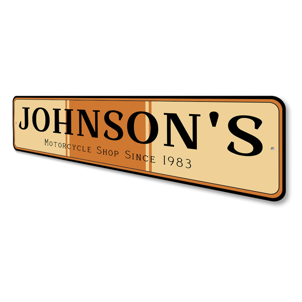 Custom Motorcycle Shop Sign