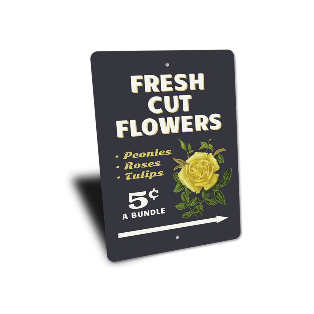 Fresh Cut Flowers Sign