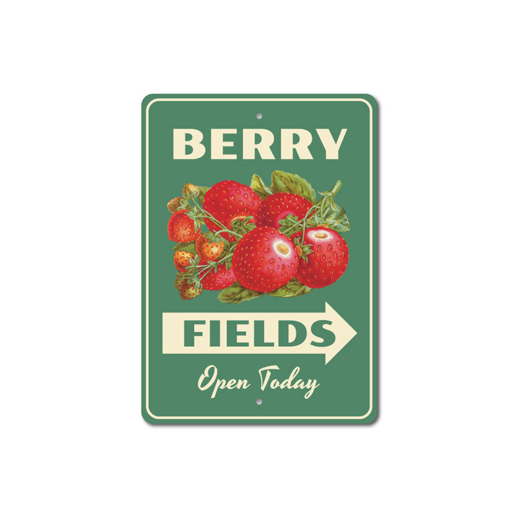 Berry Fields Sign