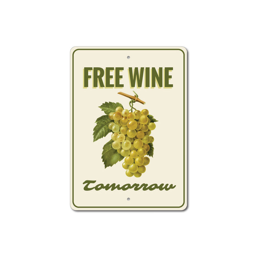 Free Wine Sign