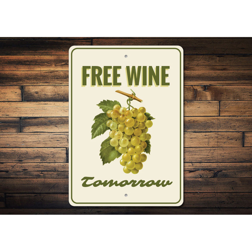 Free Wine Sign