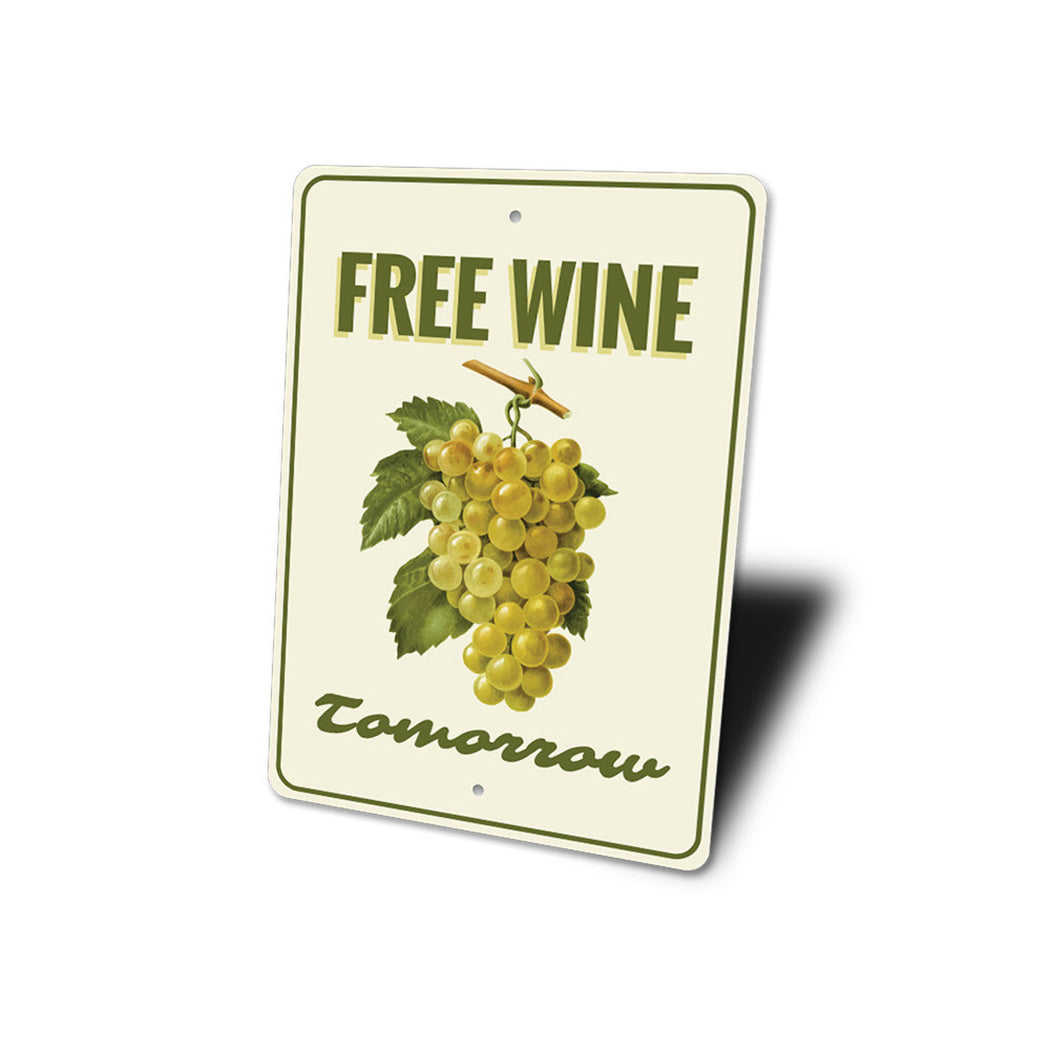 Free Wine Sign