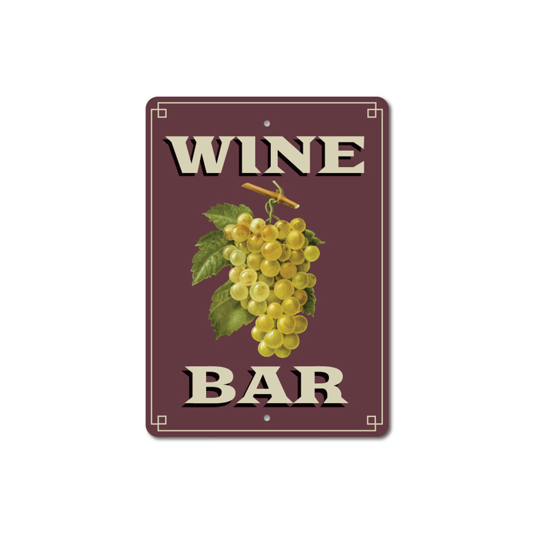 Wine Bar Metal Sign
