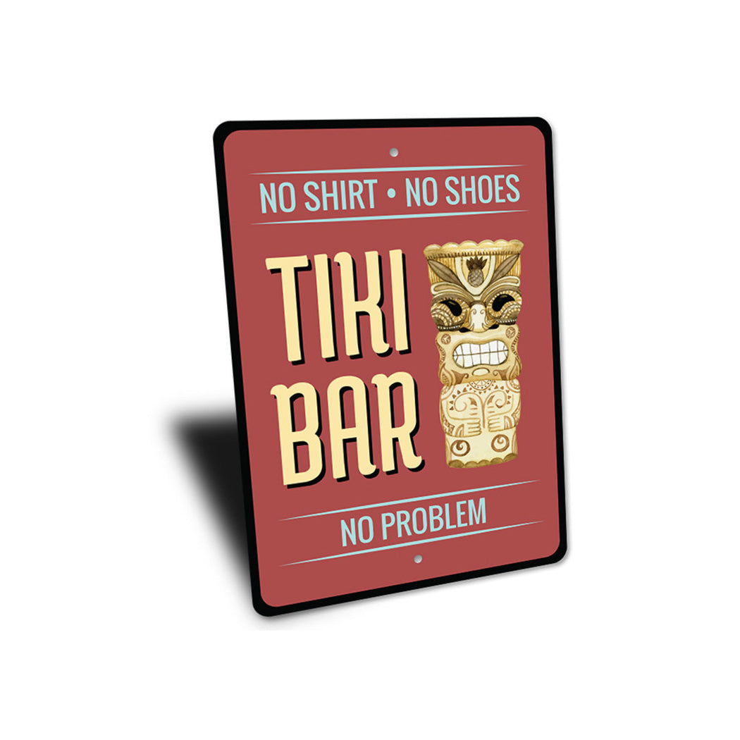 Tiki Statue Sign