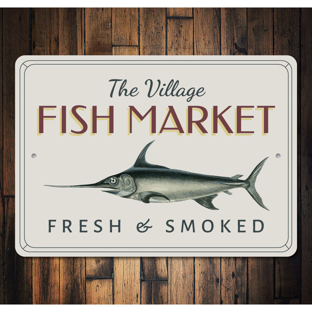 Village Fish Market Sign