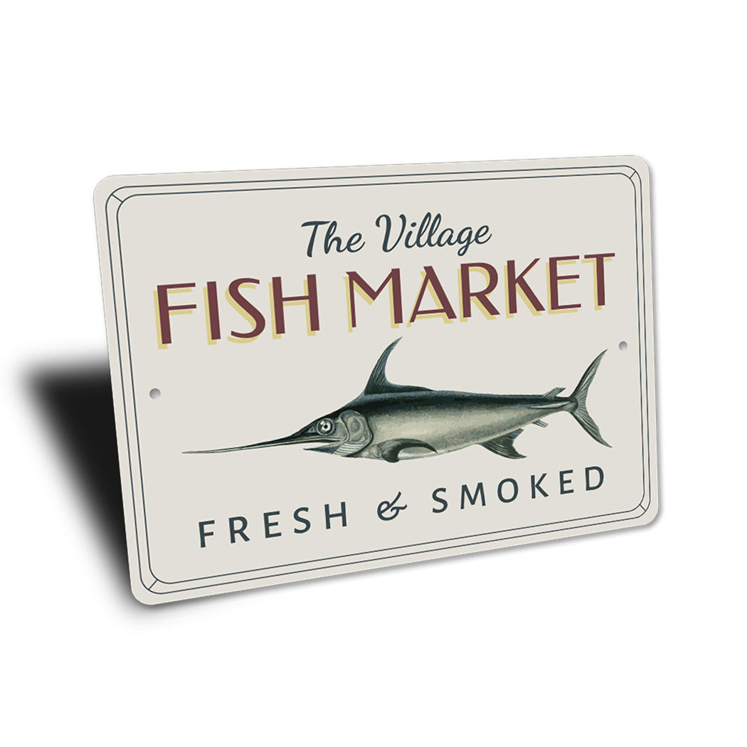 Village Fish Market Sign
