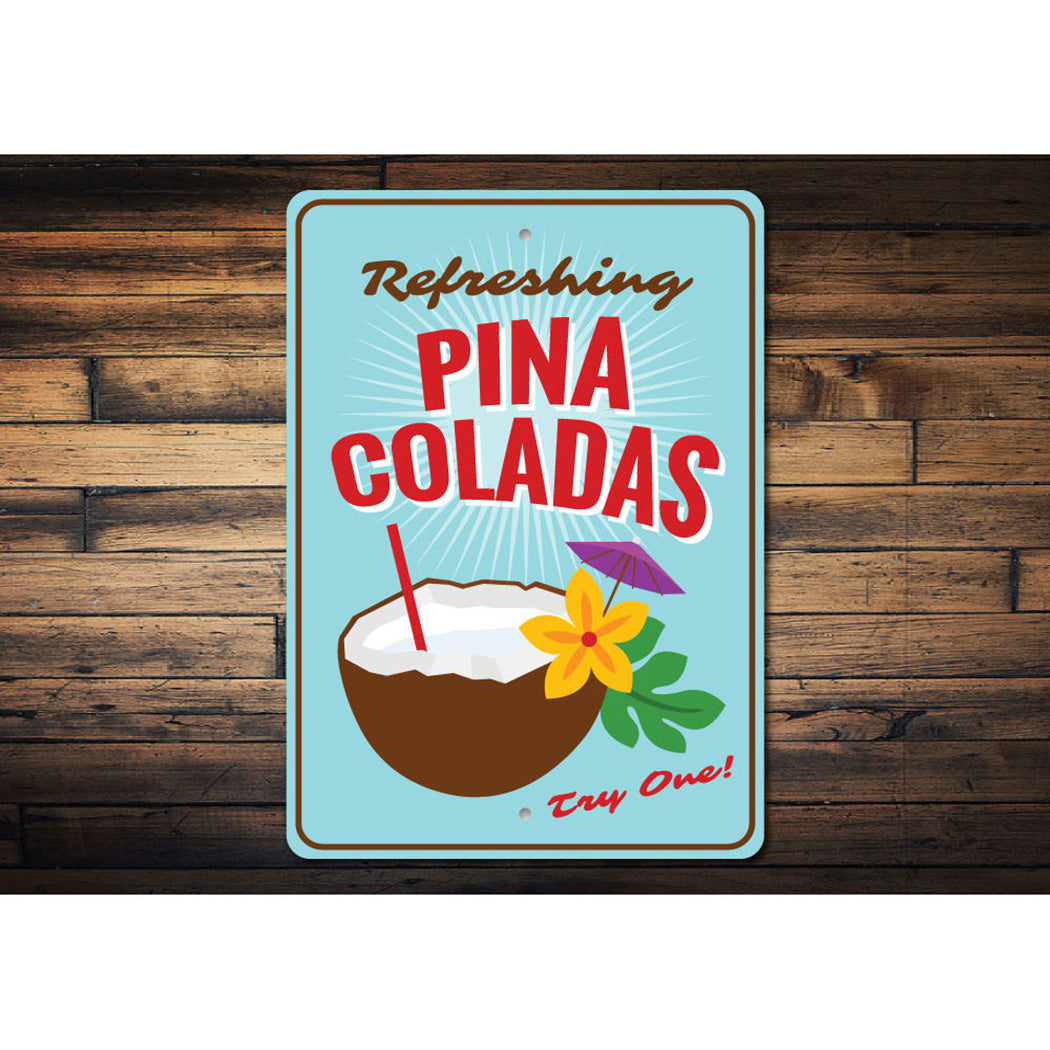 Pina Coladas Bar Sign