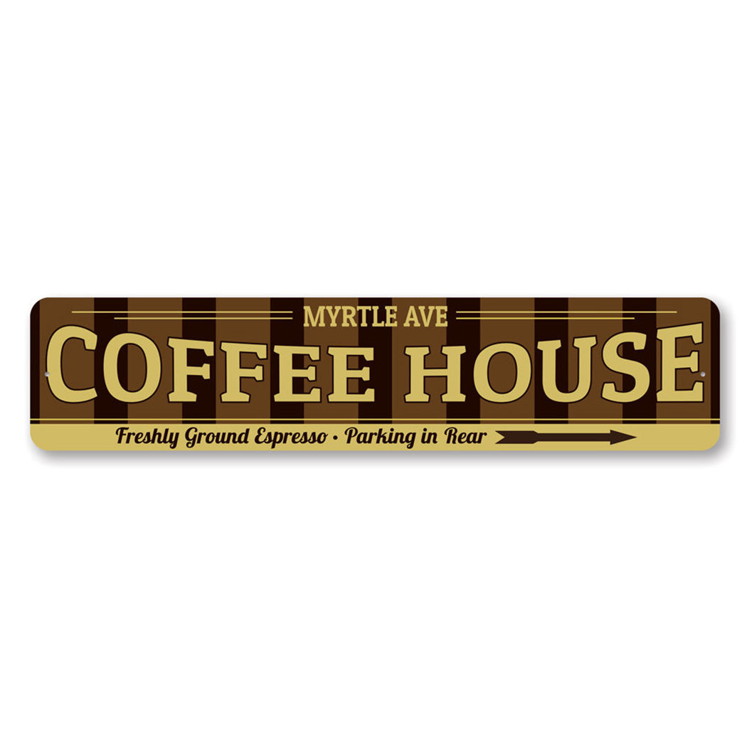 Coffeehouse Arrow Right Cafe Sign