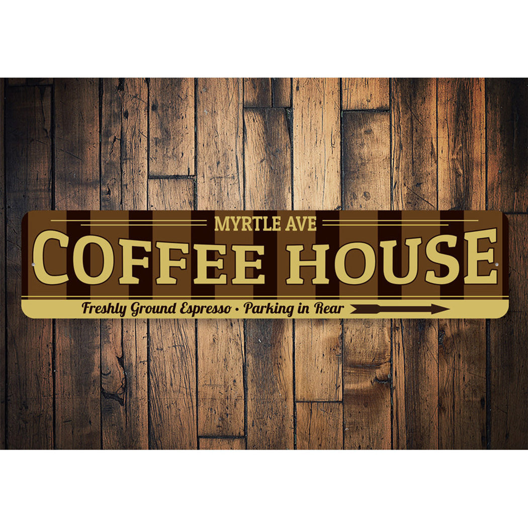 Coffeehouse Arrow Right Cafe Sign