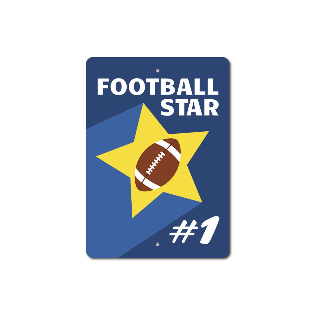Football Star Number Sign