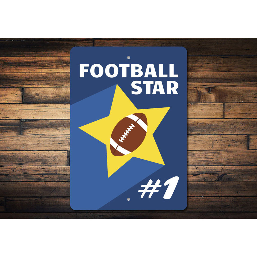 Football Star Number Sign