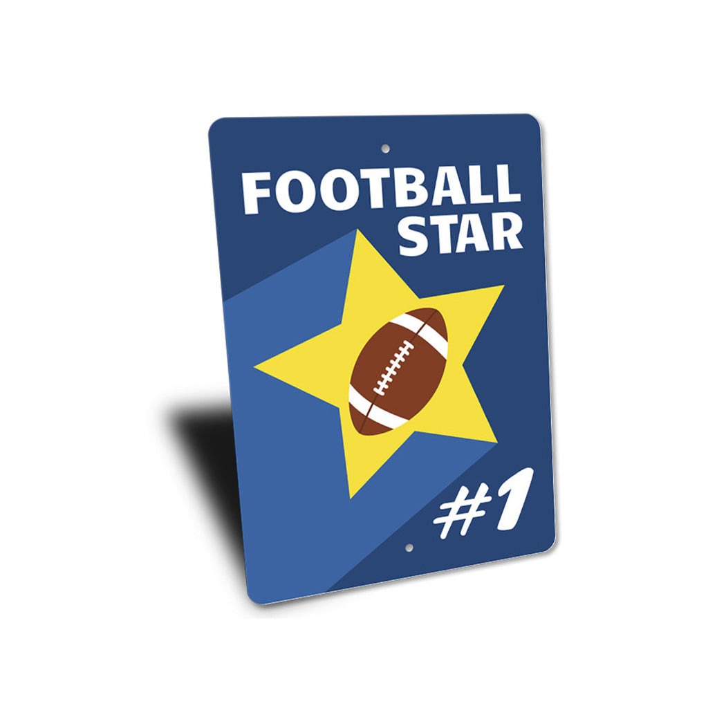 Football Star Number Sign
