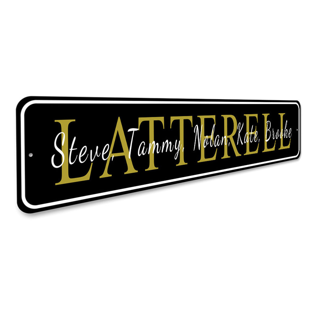 Family Names Overlay Sign