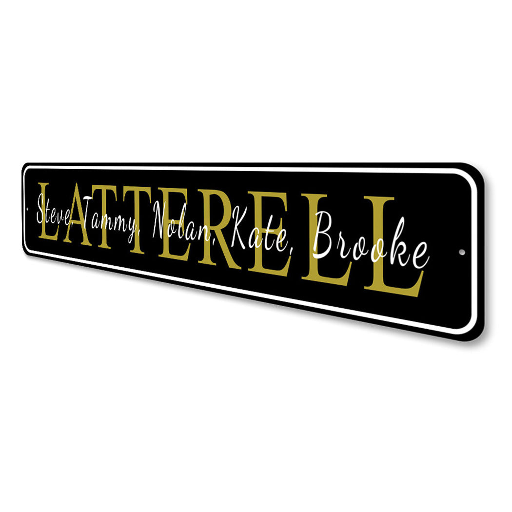 Family Names Overlay Sign