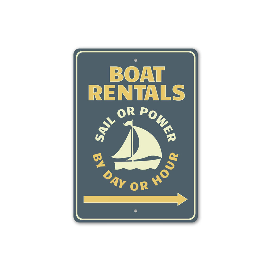 Marina Rentals Sign