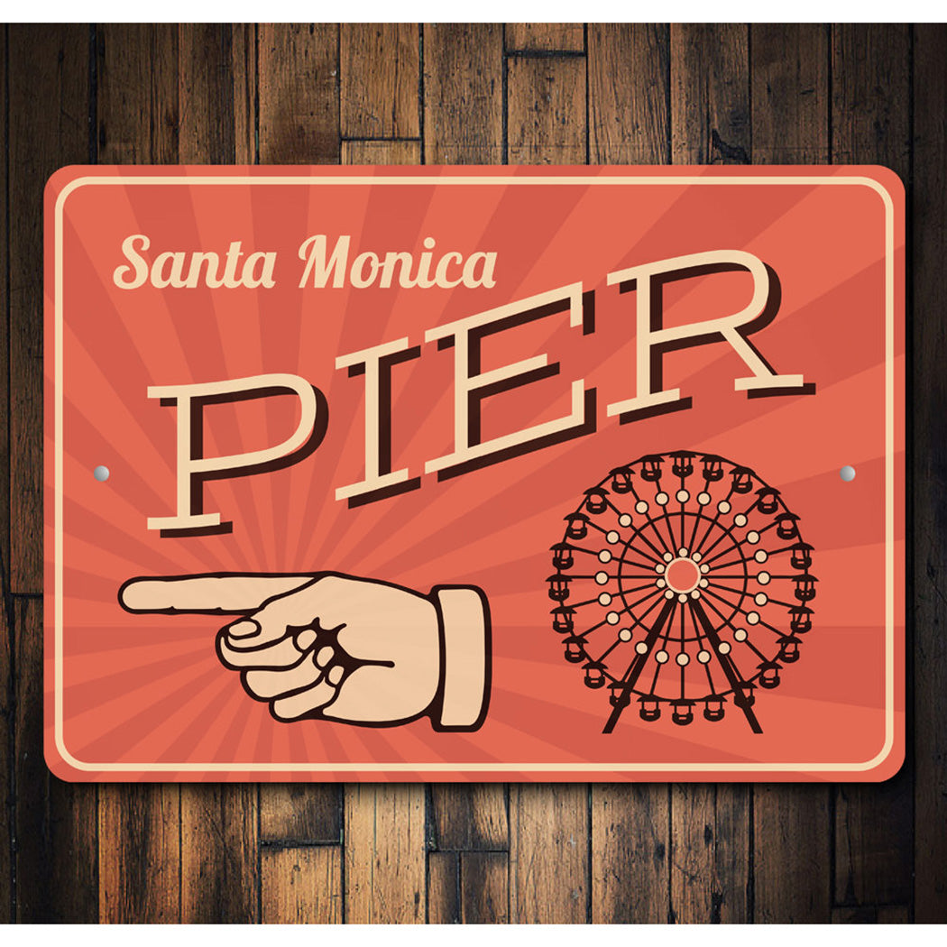 Santa Monica Pier Sign