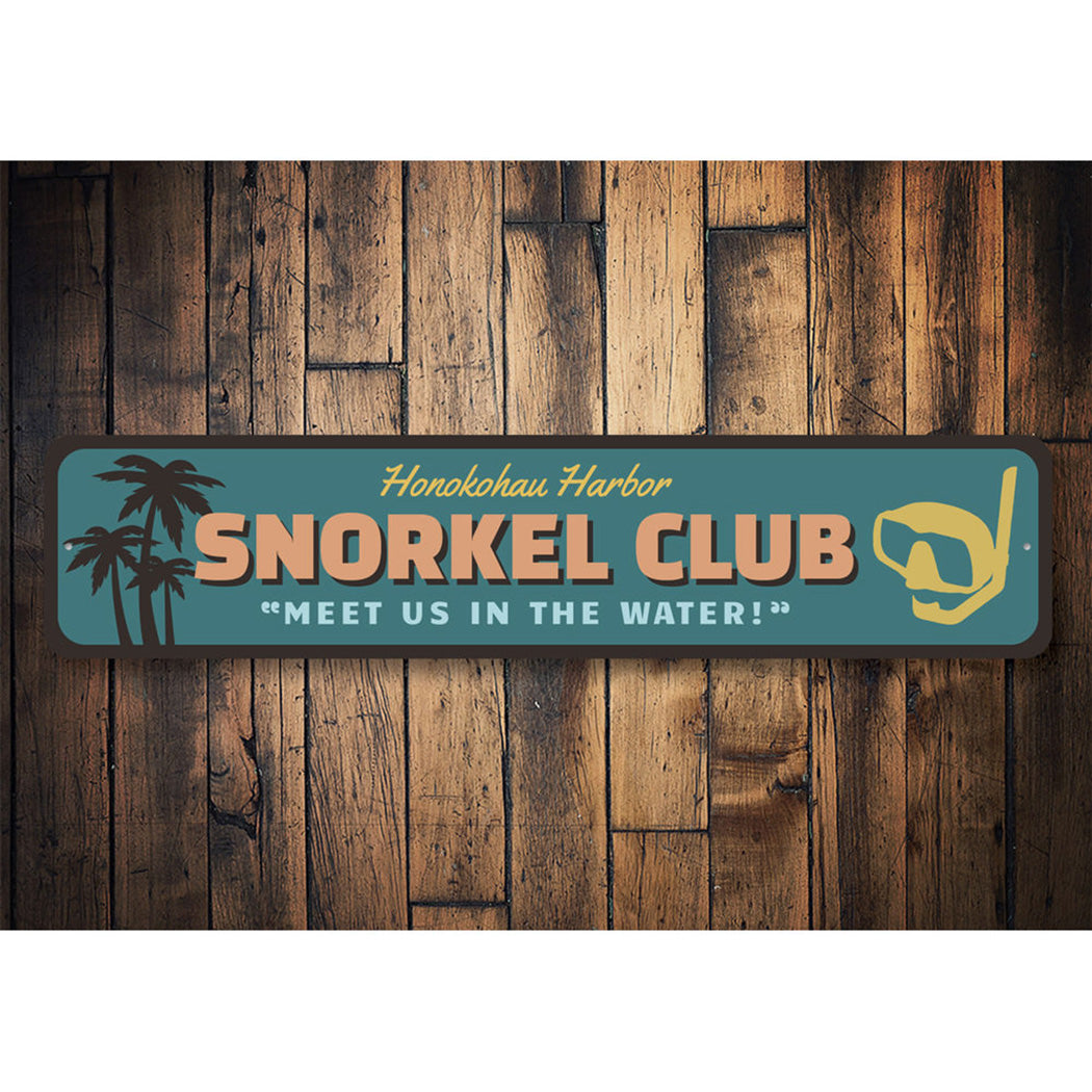 Snorkel Club Sign