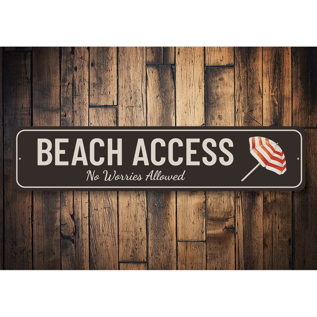 Beach Access Sign
