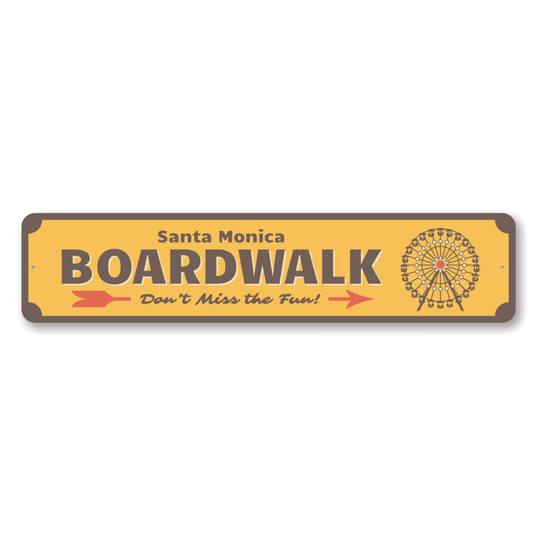Boardwalk Ferris Wheel Metal Sign