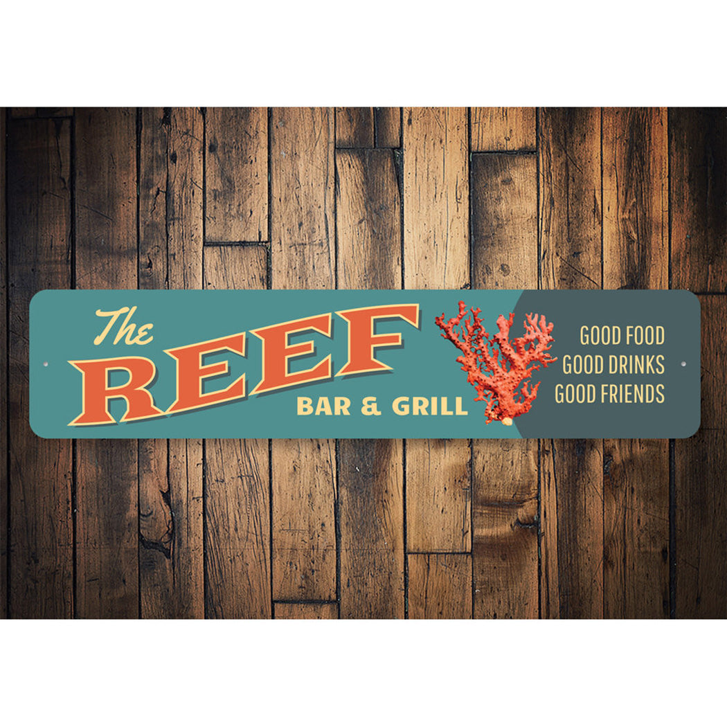 Reef Bar and Grill Sign