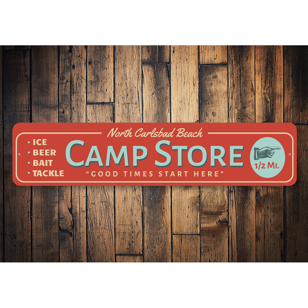 Beach Camp Store Sign