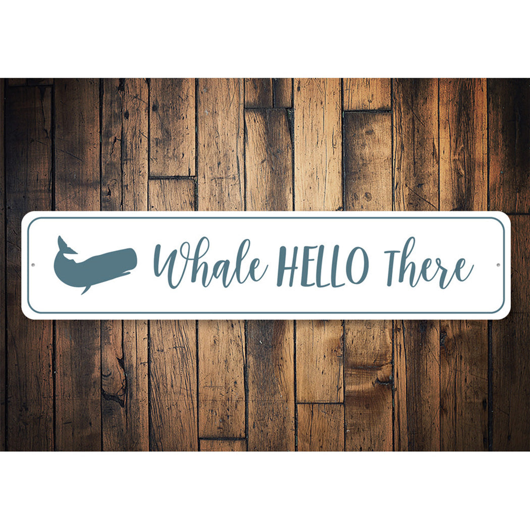 Whale Hello There Sign