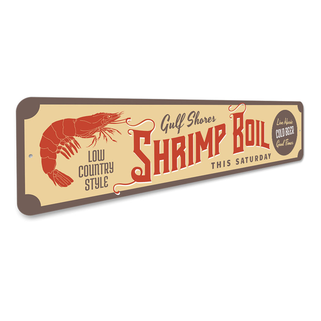 Gulf Shores Shrimp Boil Sign