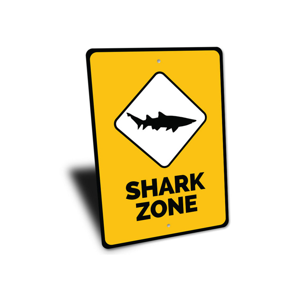 Shark Zone Sign