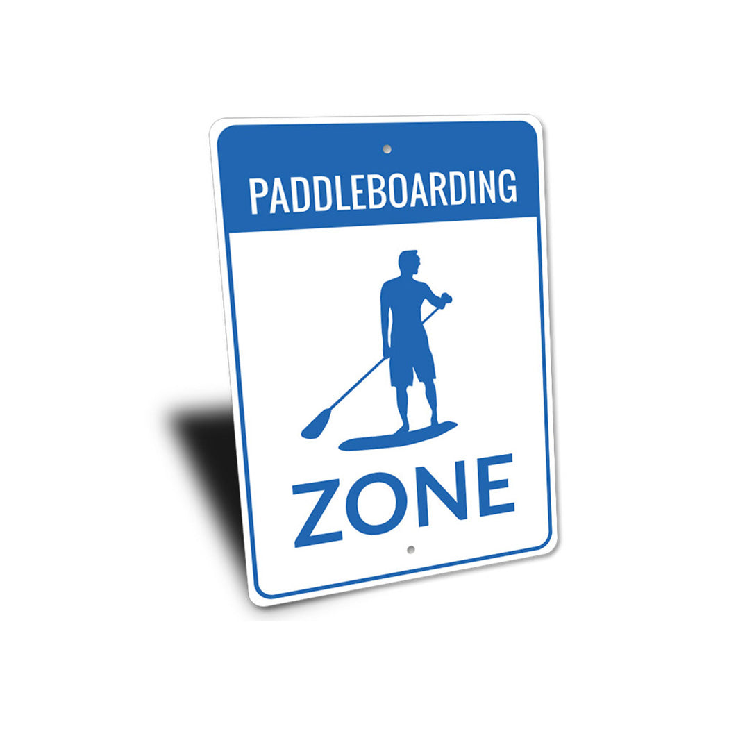 Paddleboarding Zone Sign