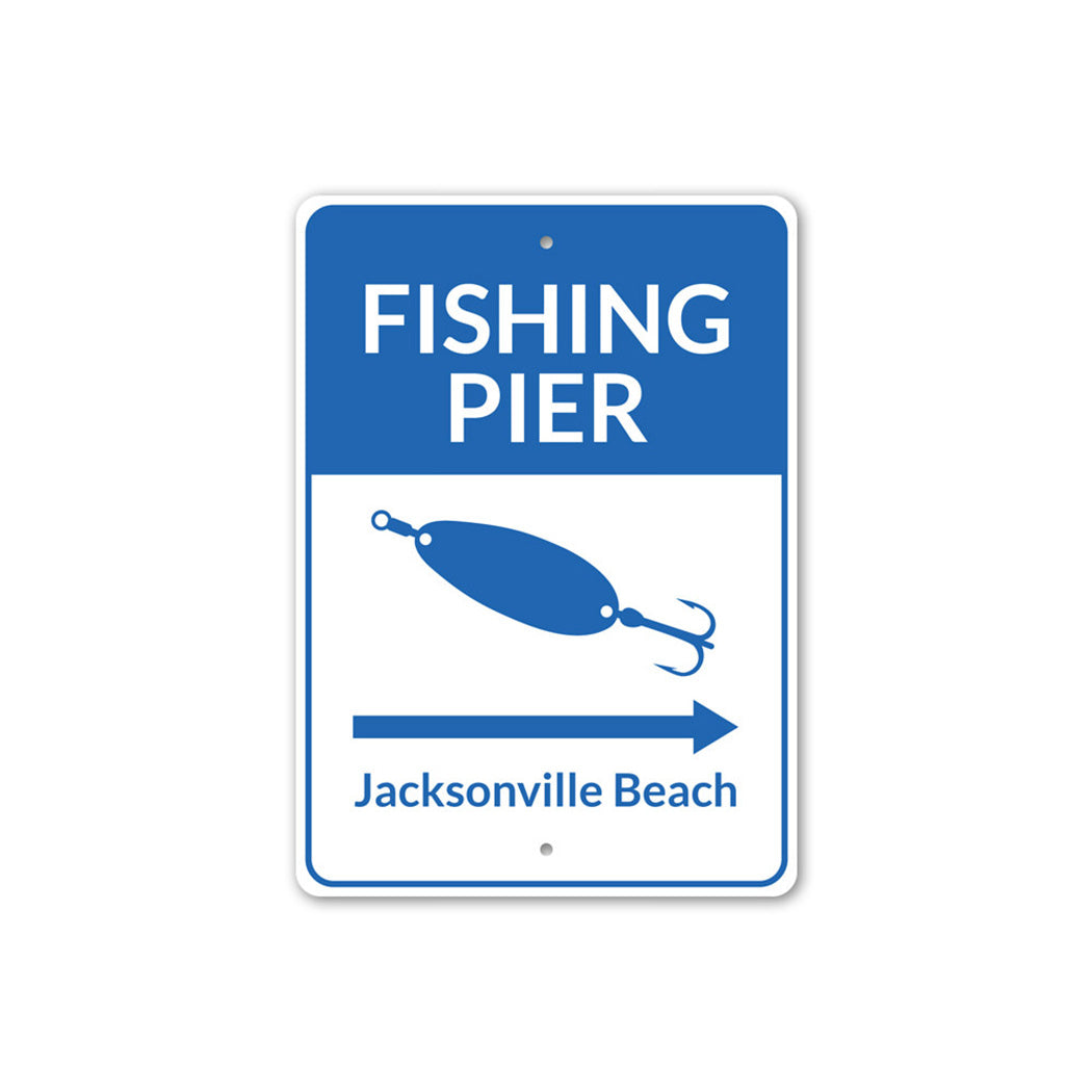 Fishing Pier Arrow Sign