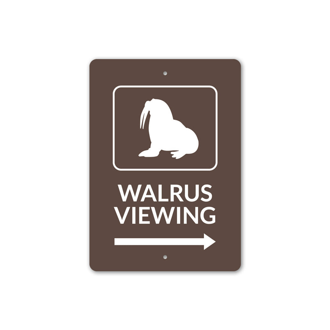 Walrus Viewing Sign