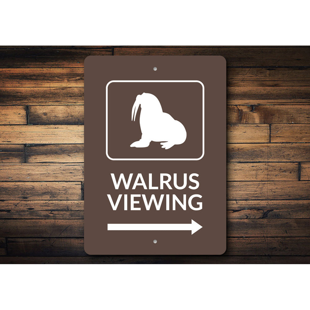 Walrus Viewing Sign